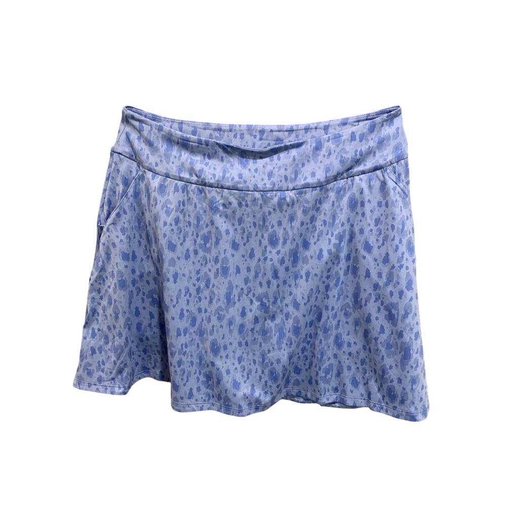 Medium Adidas Womens New Print Blue Fusion Golf Skort HT1278